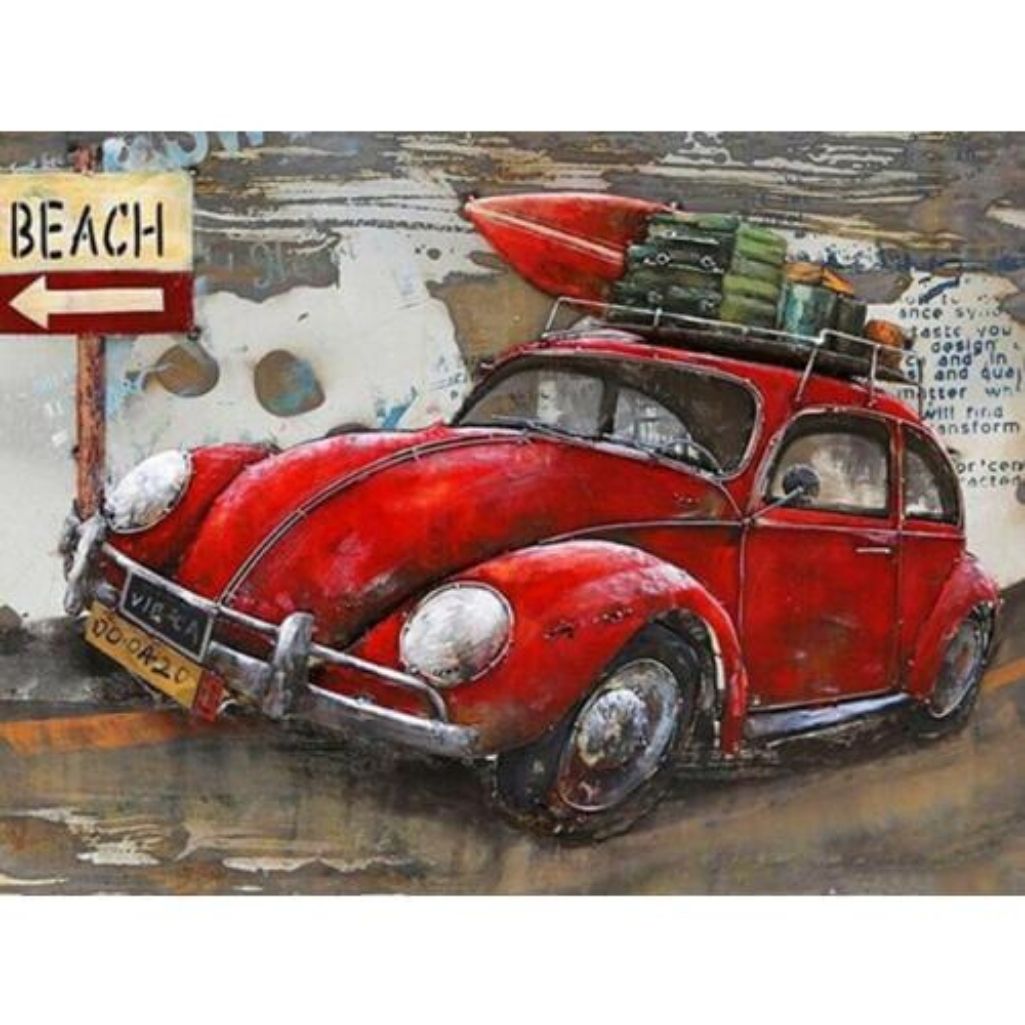 MY RED CAR Diamond Painting Kit - DAZZLE CRAFTER
