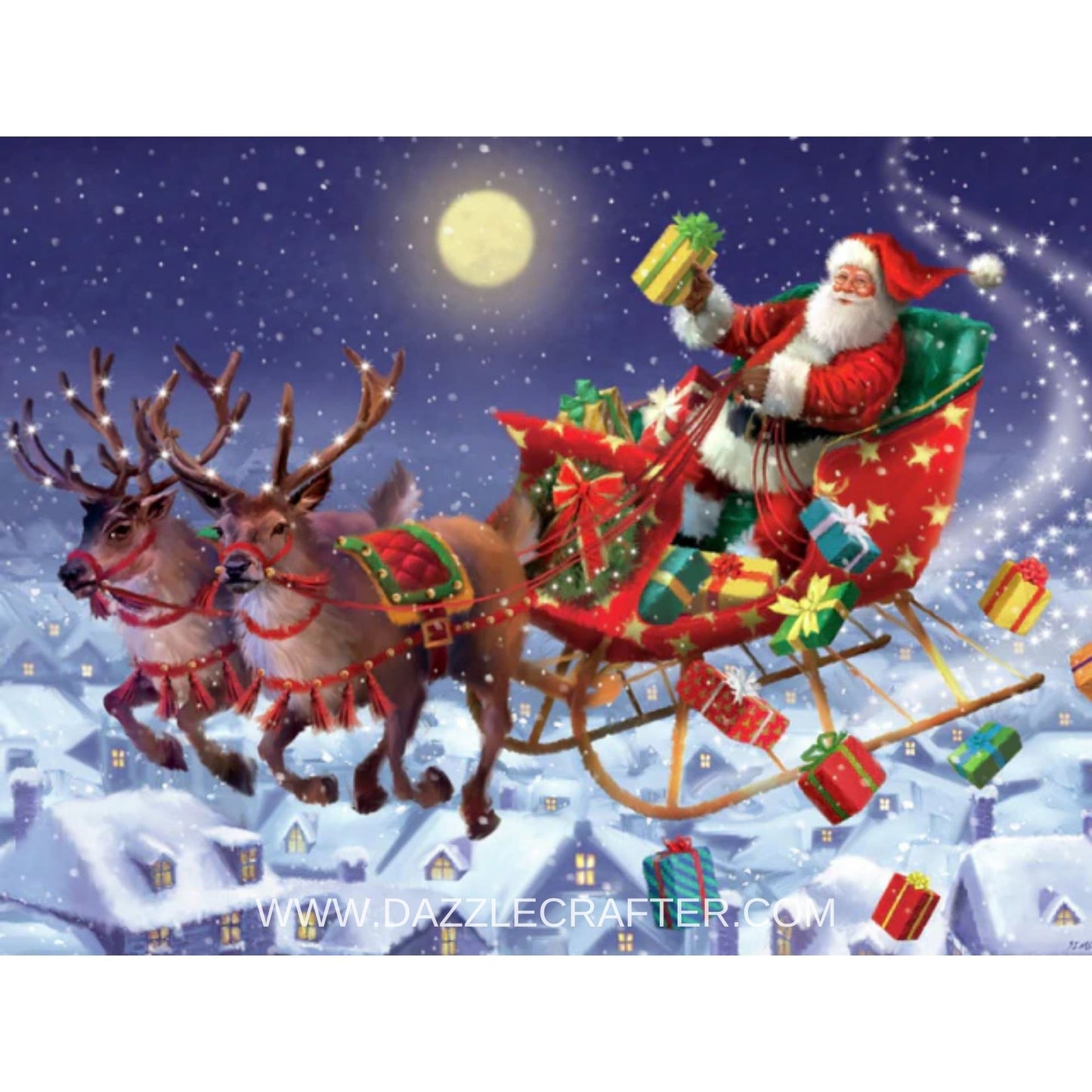 JINGLE BELLS SANTA Diamond Painting Kit