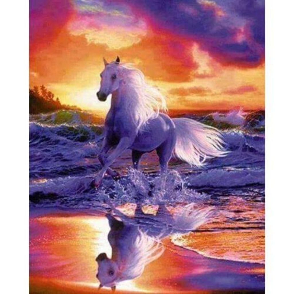 FANTASY HORSE AT SUNSET Diamond Painting Kit