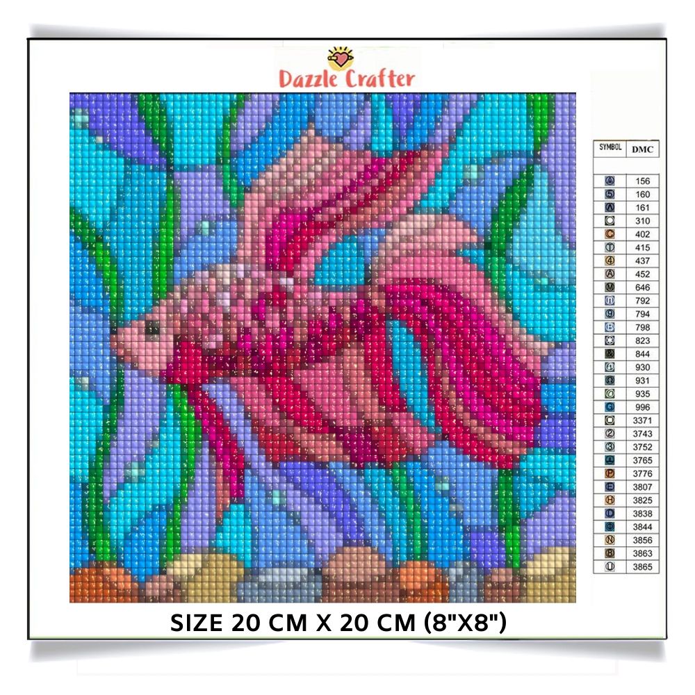 PRETTY PINK FISH Diamond Painting Kit - DAZZLE CRAFTER