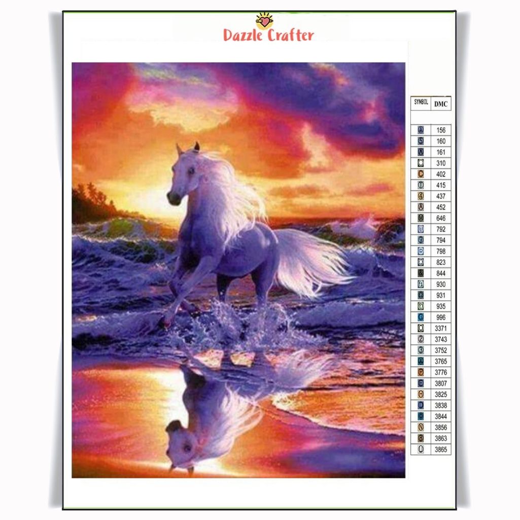 FANTASY HORSE AT SUNSET Diamond Painting Kit