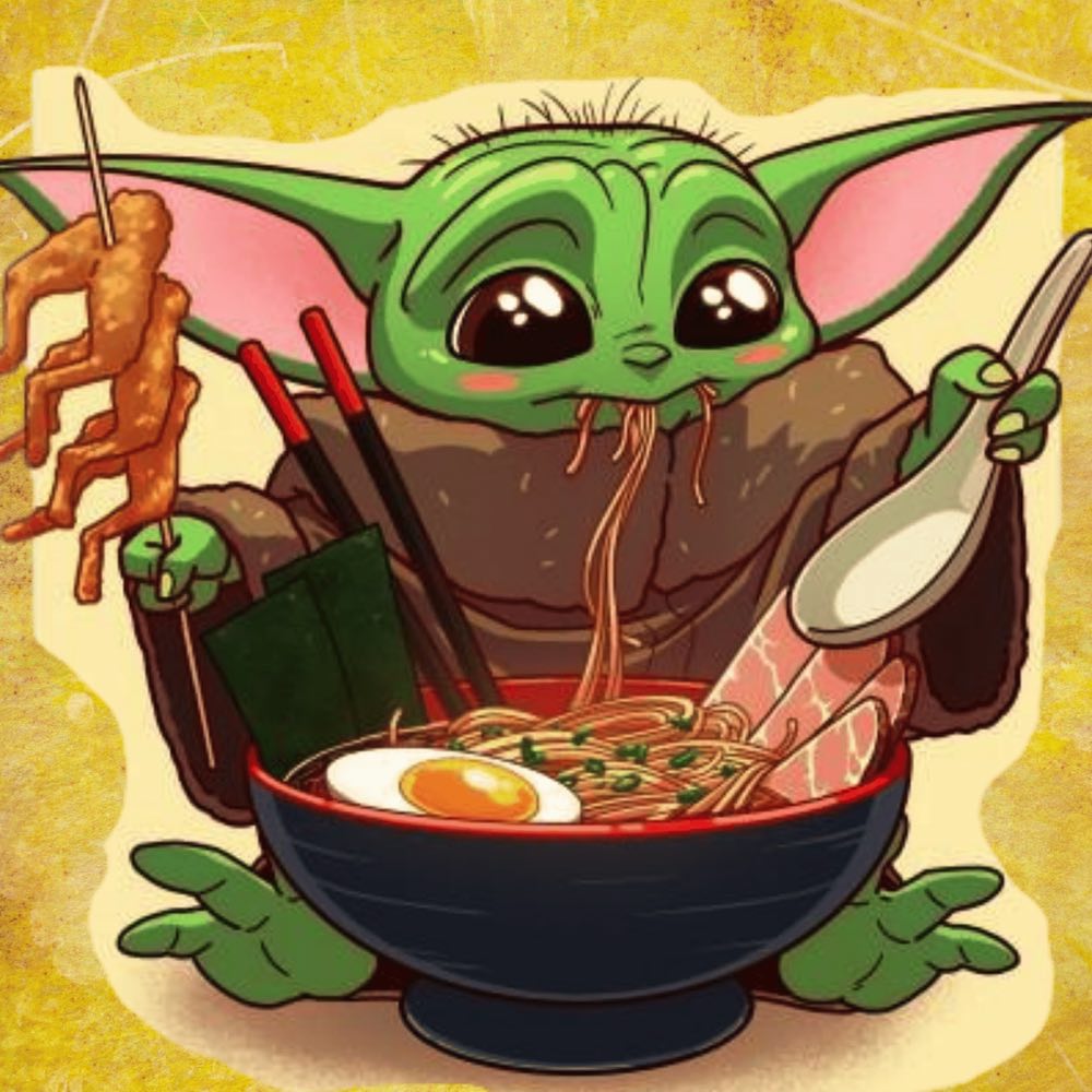 BABY YODA CHINESE TAKEAWAY Diamond Painting Kit