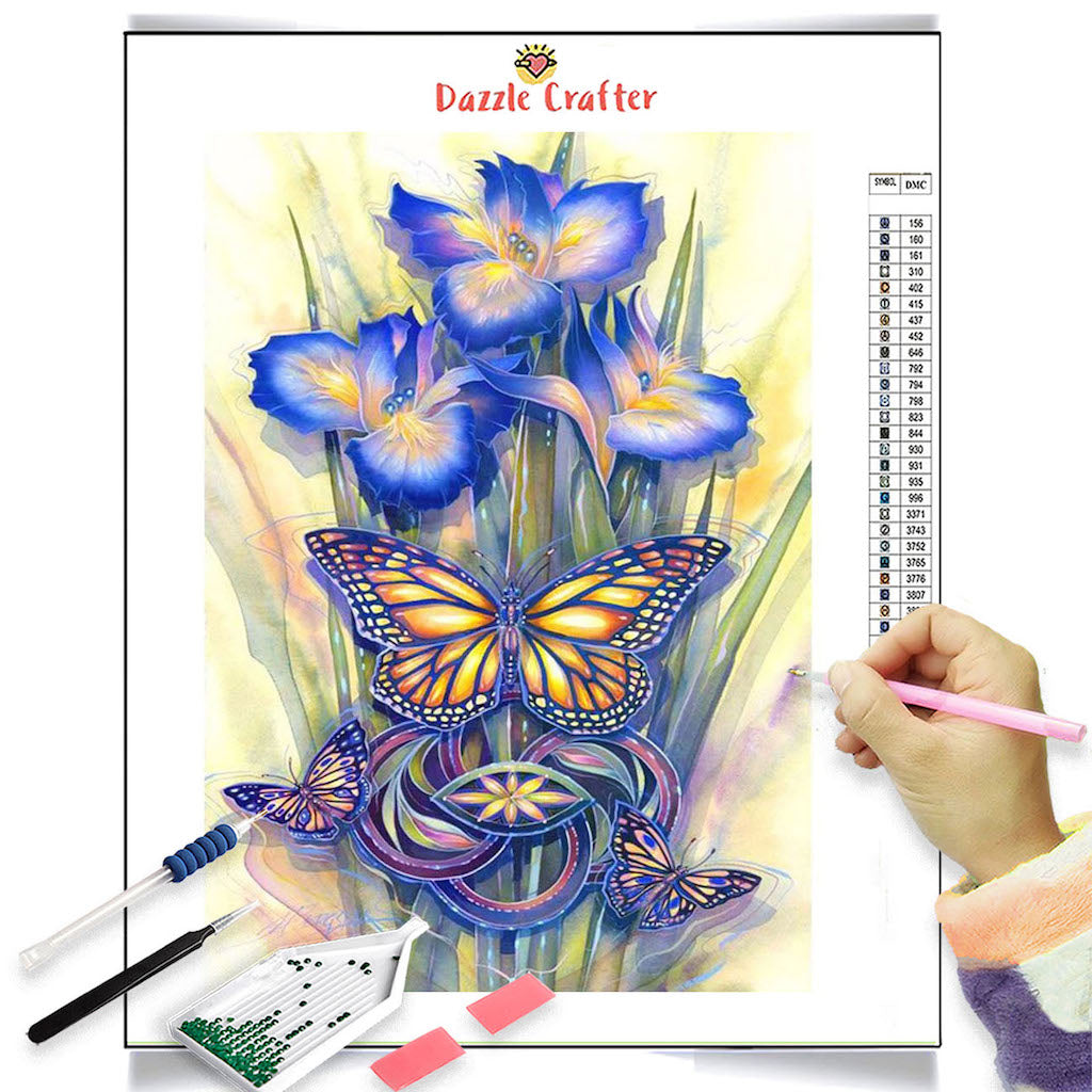 DAFFODIL BUTTERFLY Diamond Painting Kit