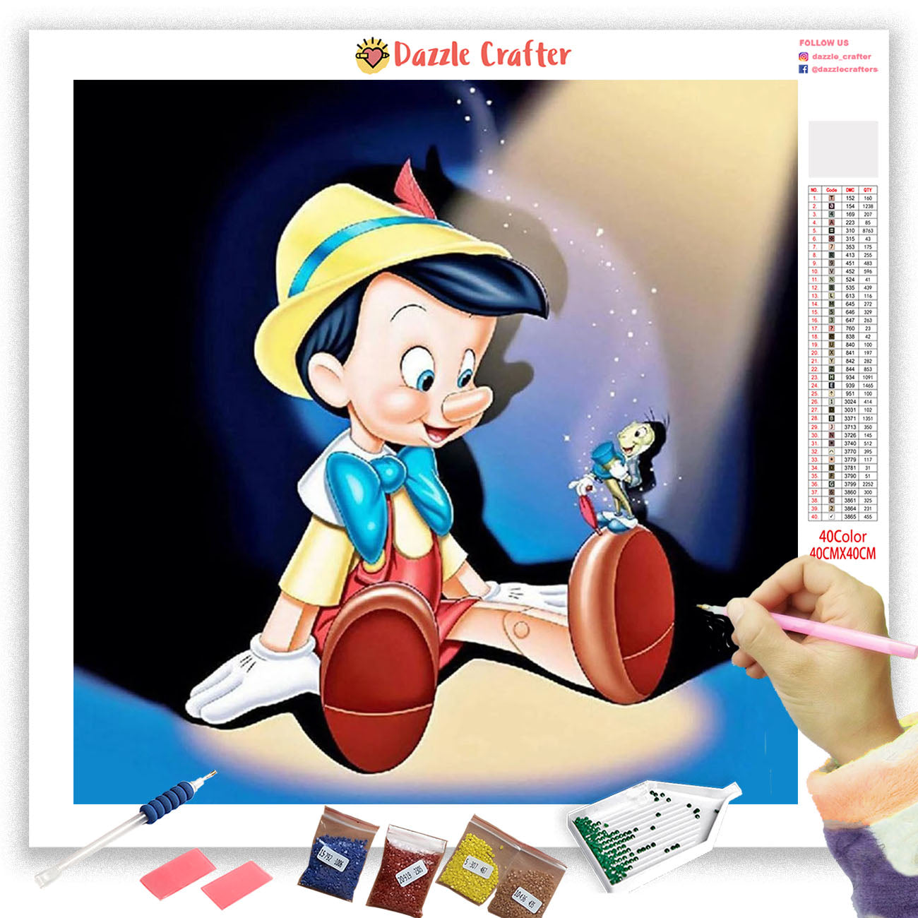 PINOCCHIO IN WONDER Diamond Painting Kit