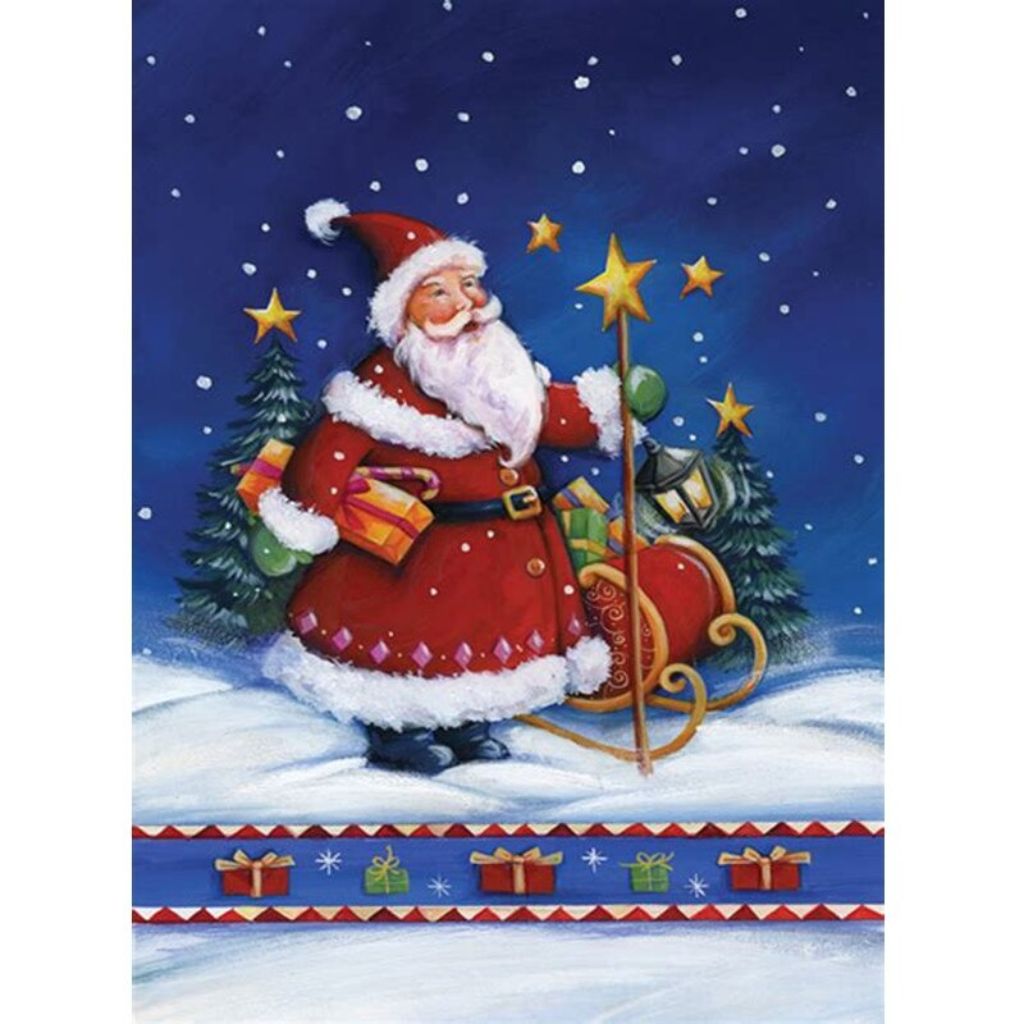 STARRY NIGHTS SANTA Diamond Painting Kit
