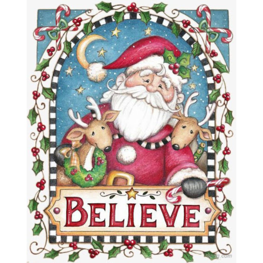 SANTA AND LITTLE HELPERS Diamond Painting Kit