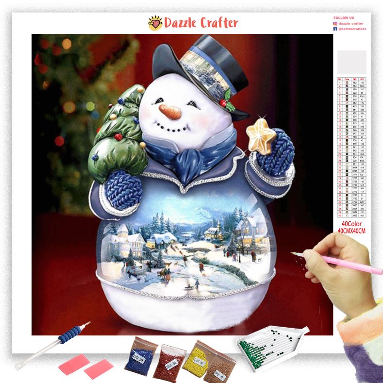 STAR SNOWMAN Diamond Painting Kit