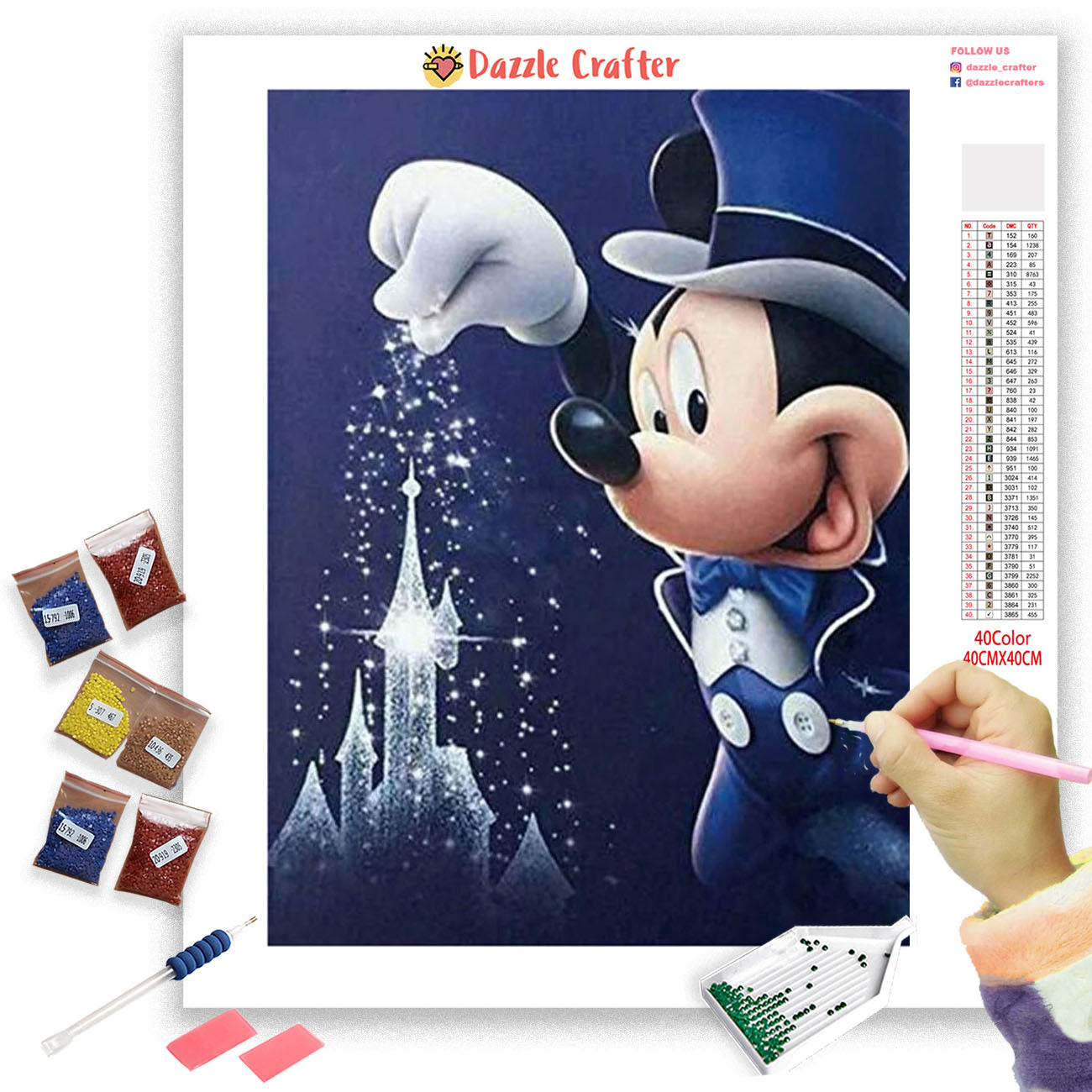 DISNEYLAND SPARKLES Diamond Painting Kit