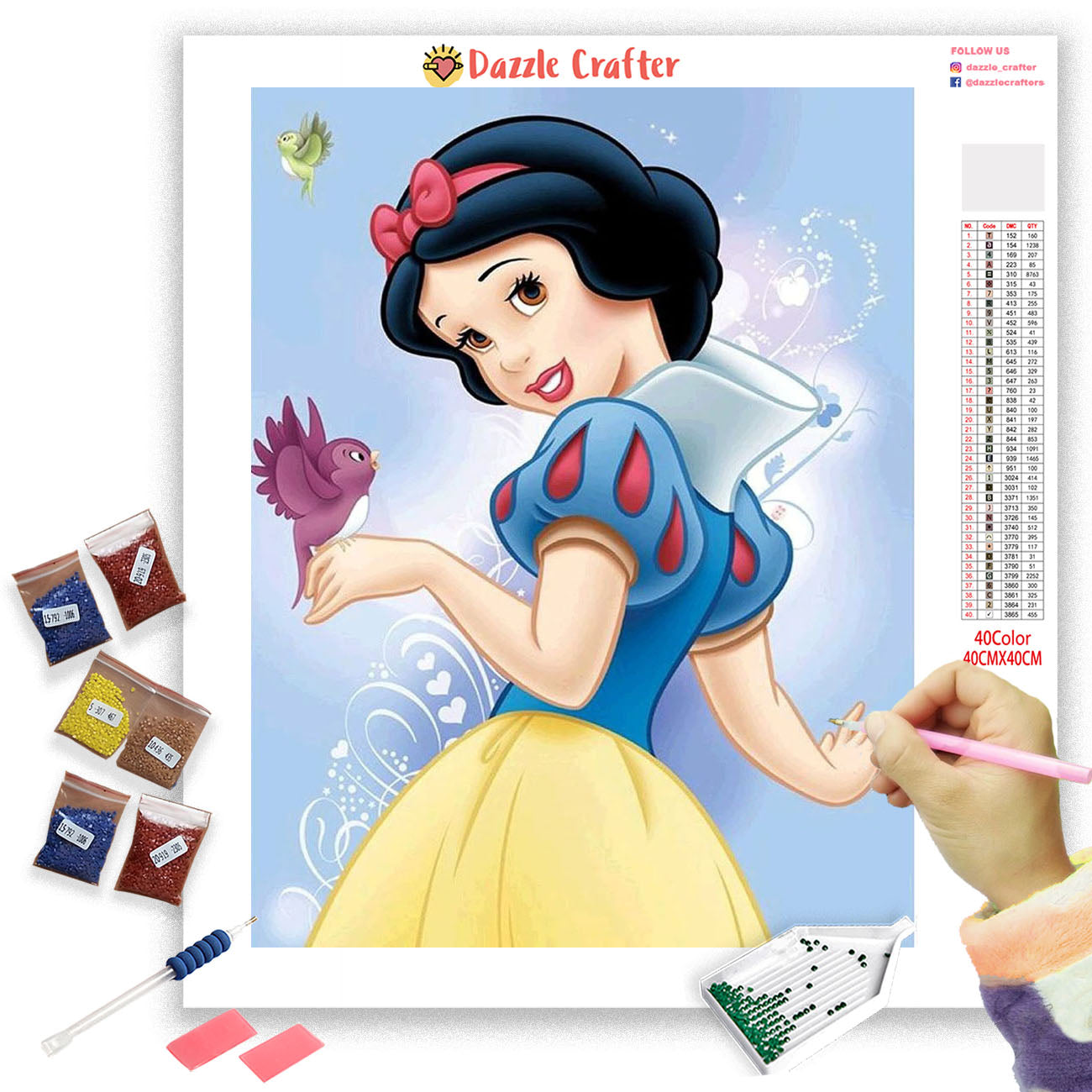 PRETTY SNOW WHITE Diamond Painting Kit