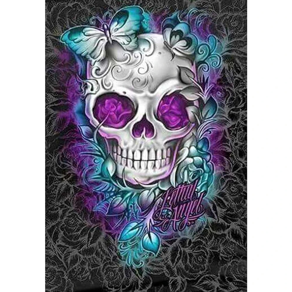 SKULL BUTTERFLY Diamond Painting Kit - DAZZLE CRAFTER