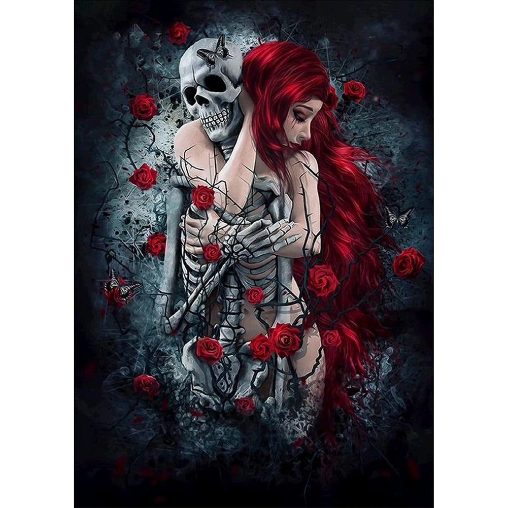 SKULL SOULMATES Diamond Painting Kit - DAZZLE CRAFTER
