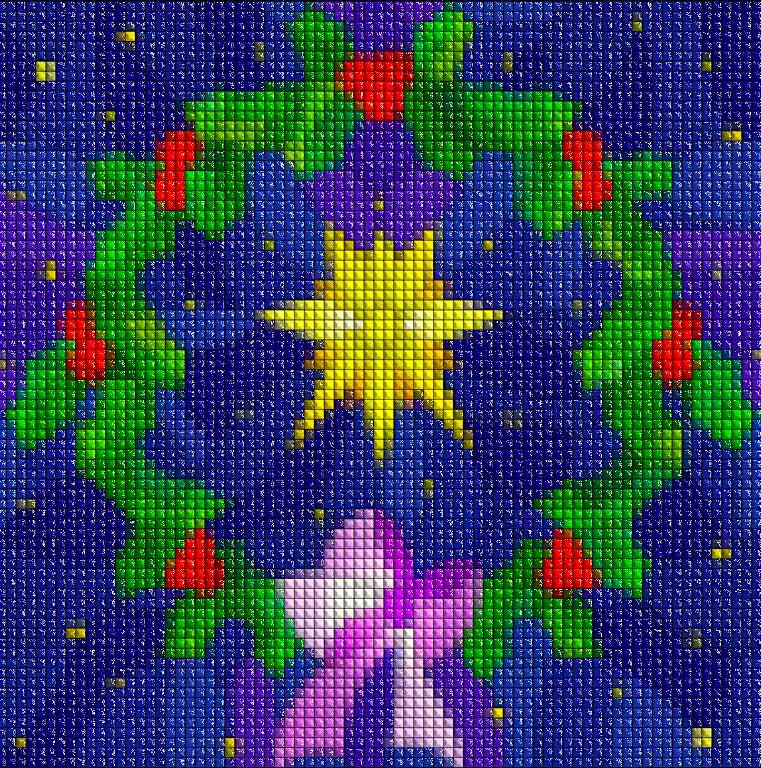 CHRISTMAS WREATH Diamond Painting Kit - DAZZLE CRAFTER