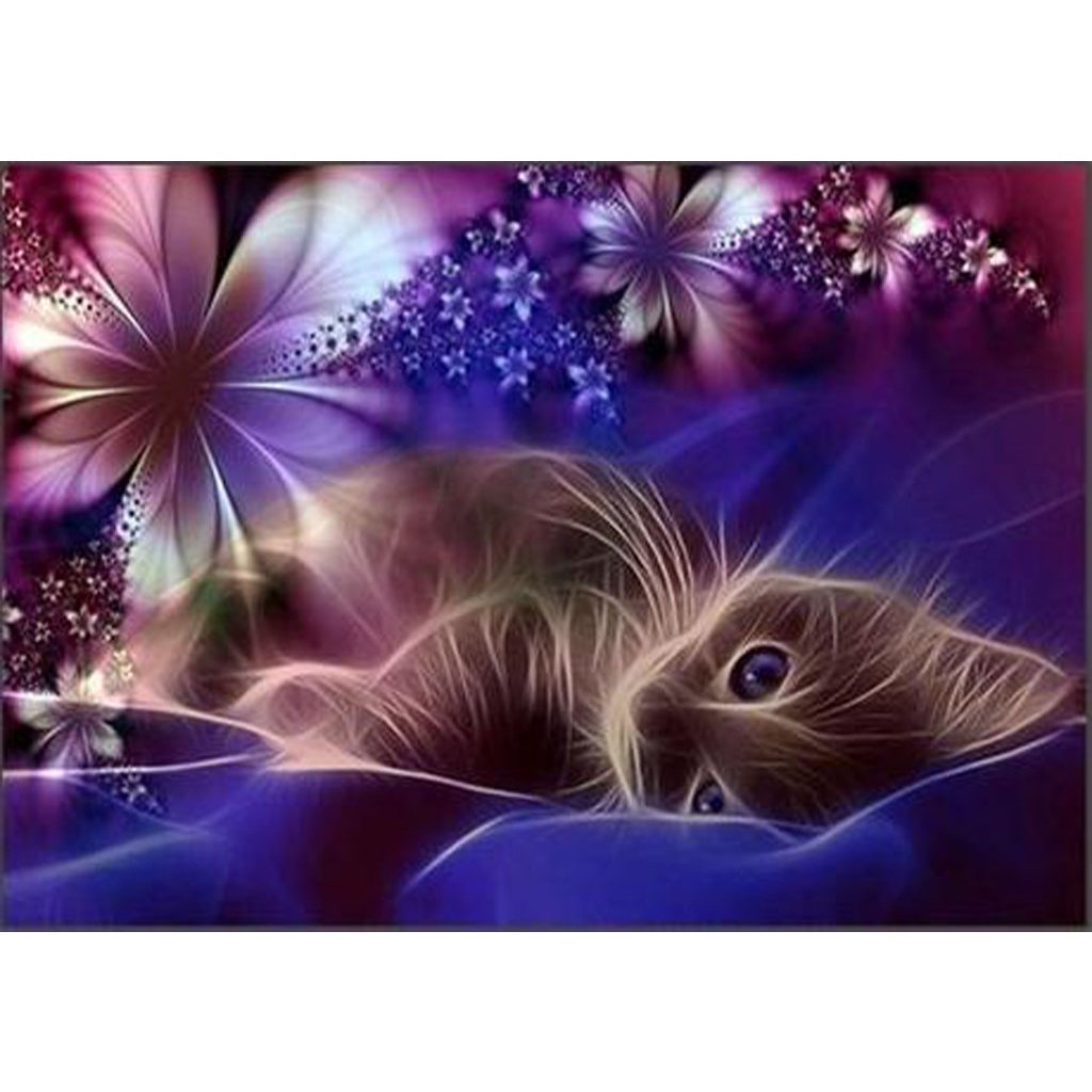 FLOWER CAT Diamond Painting Kit