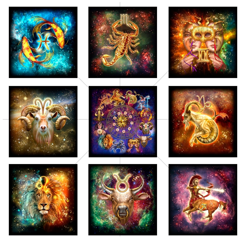 Zodiac Signs Diamond Painting Kit - DAZZLE CRAFTER