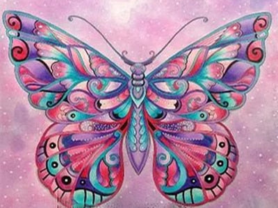 PURPLE SHADES BUTTERFLY SERIES Diamond Painting Kit - DAZZLE CRAFTER