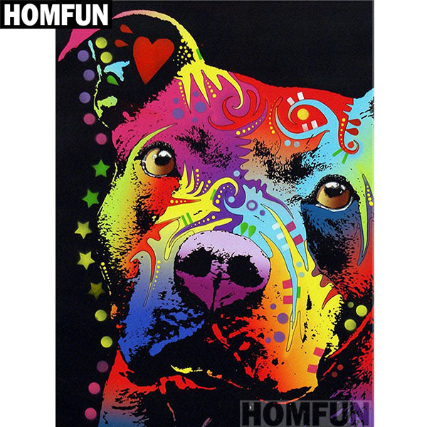 COLORFUL DOG 3 Diamond Painting Kit – DAZZLE CRAFTER