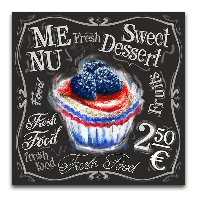 BlueBerry Cupcake Diamond Painting Kit - DAZZLE CRAFTER