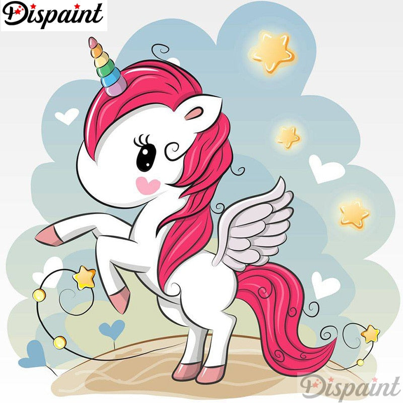 Pink Unicorn Love Diamond Painting Kit - DAZZLE CRAFTER