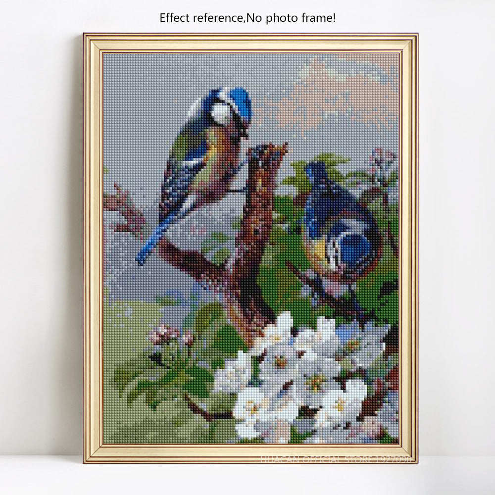 BLUE BIRDS Diamond Painting Kit - DAZZLE CRAFTER