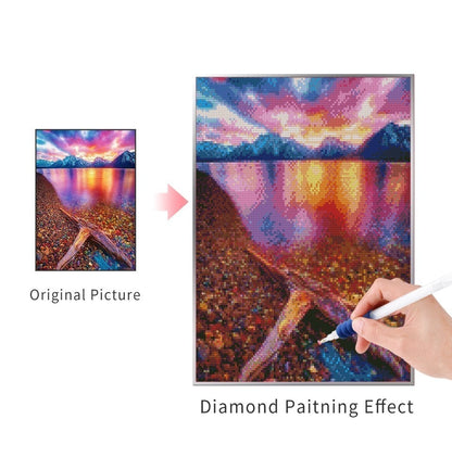 PURPLE SUNSET Diamond Painting Kit - DAZZLE CRAFTER
