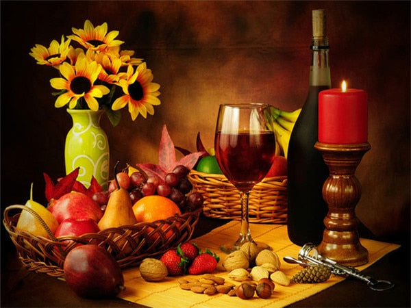 FRUITS & WINE SERIES Diamond Painting Kit - DAZZLE CRAFTER