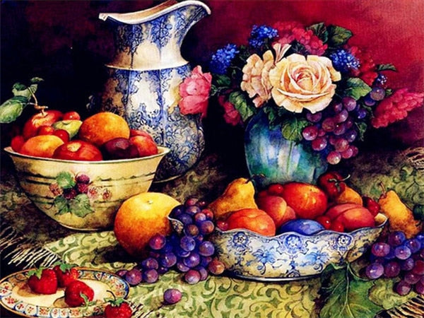 FRUITS & WINE SERIES Diamond Painting Kit - DAZZLE CRAFTER
