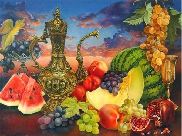 FRUITS & WINE SERIES Diamond Painting Kit - DAZZLE CRAFTER