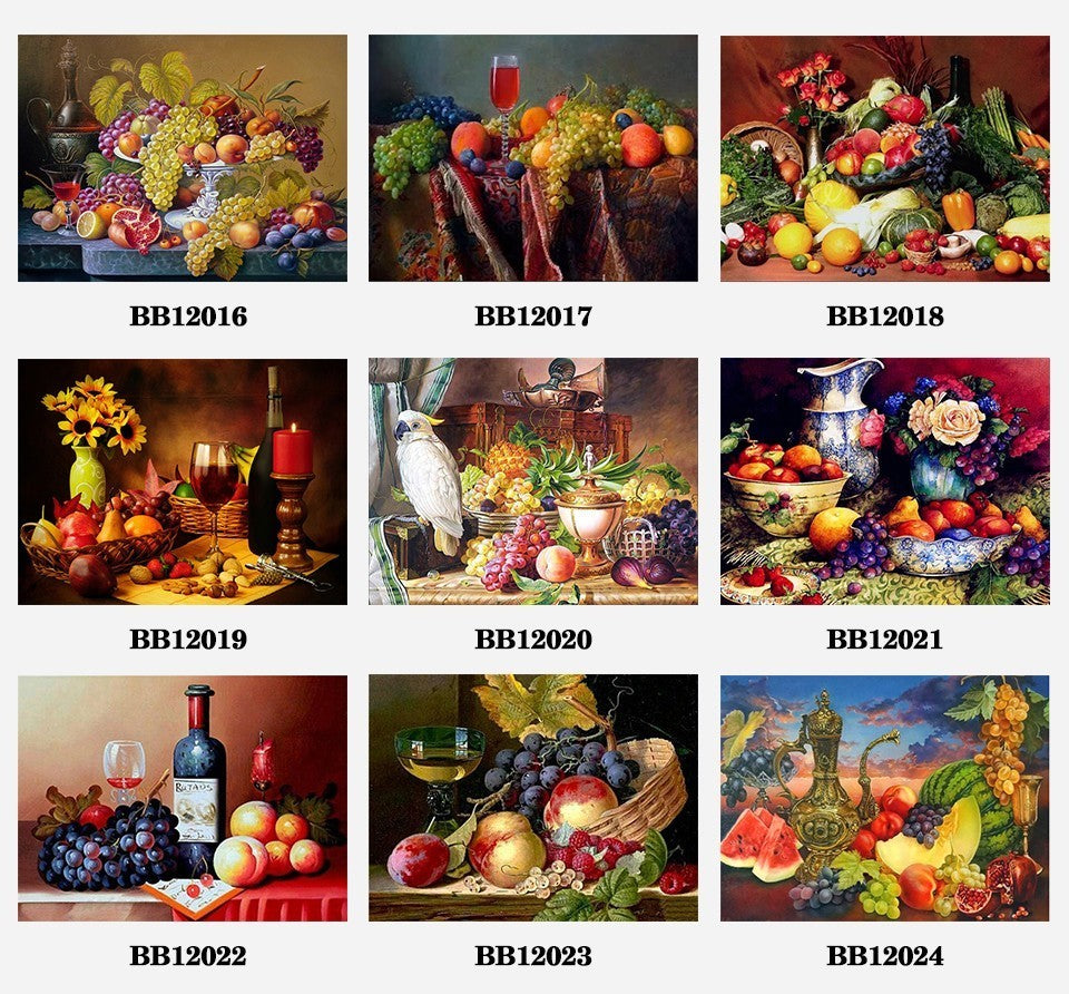 FRUITS & WINE SERIES Diamond Painting Kit - DAZZLE CRAFTER