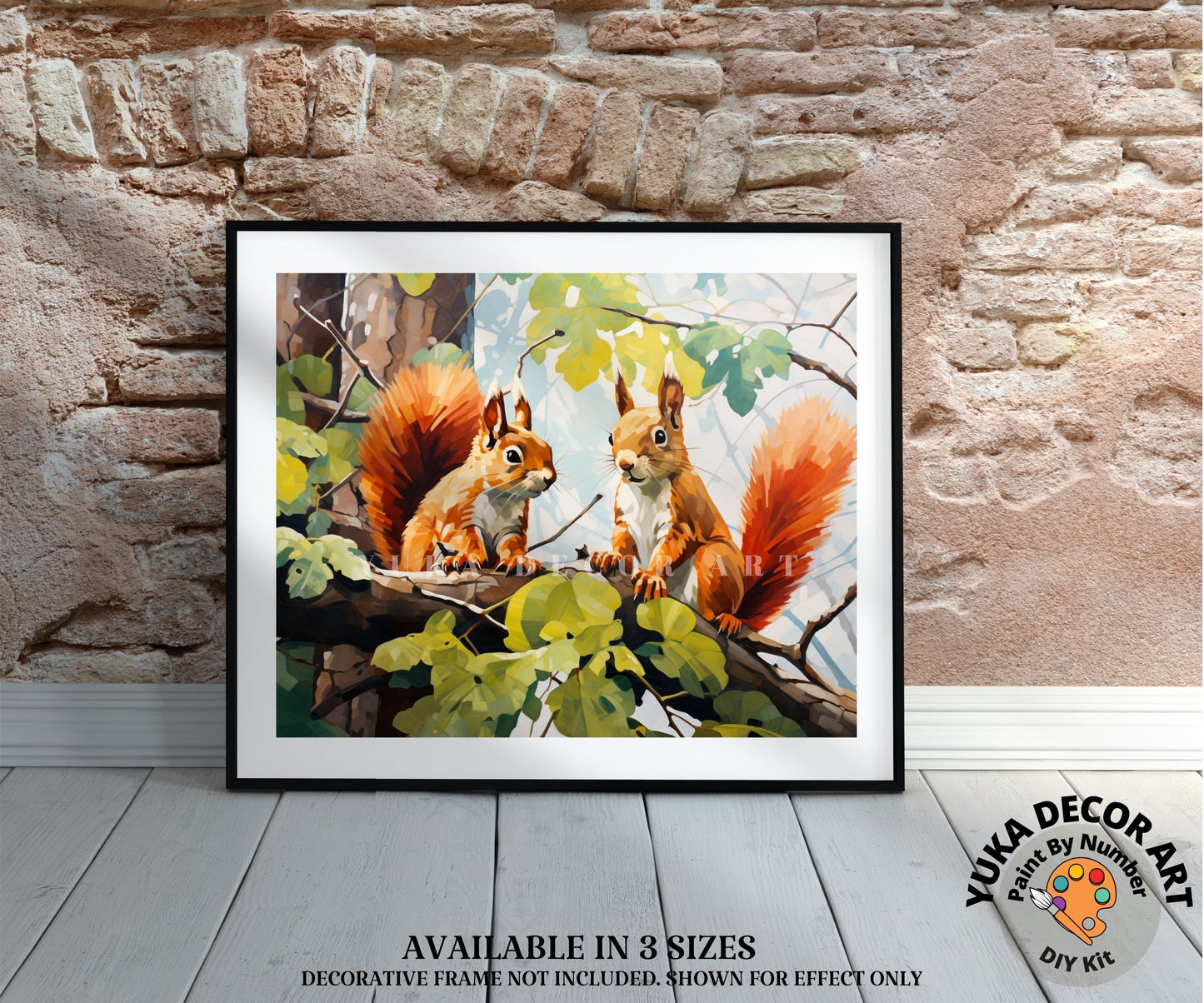 Nature PAINT by NUMBER Kit Kids Adult Painting DIY by Numbers Craft Set Easy Beginners Birthday Gift For Teenager Kids Room Nursery Decor