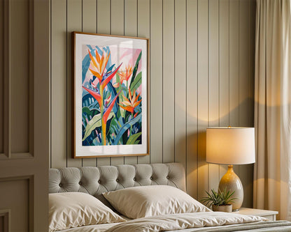 PAINT by NUMBER Adult Tropical Garden Flower Modern Watercolor Wall Art Easy Beginner Acrylic Paint DIY Kit Christmas Gift |Code: FL2309111