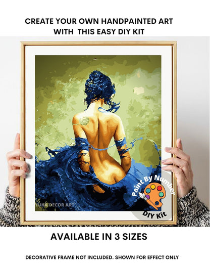 Elegant Woman Paint by Number Kit Adult, DIY Painting Easy Beginner Acrylic Paint Kit, Anniversary Gift , Home Wall Decor