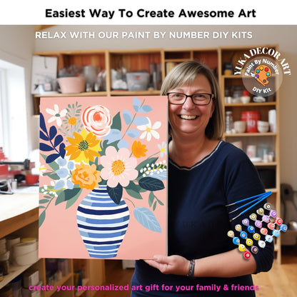 Still Life Matisse PAINT by NUMBER Kit Adult DIY by Numbers Easy Beginners Painting Kit | Mother's Day Birthday Gift For Mom Grandmom Aunt