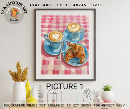 PAINT by NUMBER Kit Adult | Kitchen Art Diy Canvas Painting | Beginner Acrylic Painting DIY Kit | Birthday Gift for Mom Girlfriend Sister