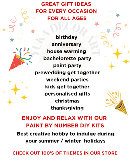 Boho Minimalist PAINT by NUMBERS Diy Kit Adult Midcentury Plants Art Easy Beginner DIY Painting Kit Gift Mom Dad Girlfriend