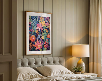 PAINT by NUMBER Kit Adult Modern Flower Spring Garden Colourful Wall Art Easy Beginner Oil Painting DIY Kit Girlfriend Gift