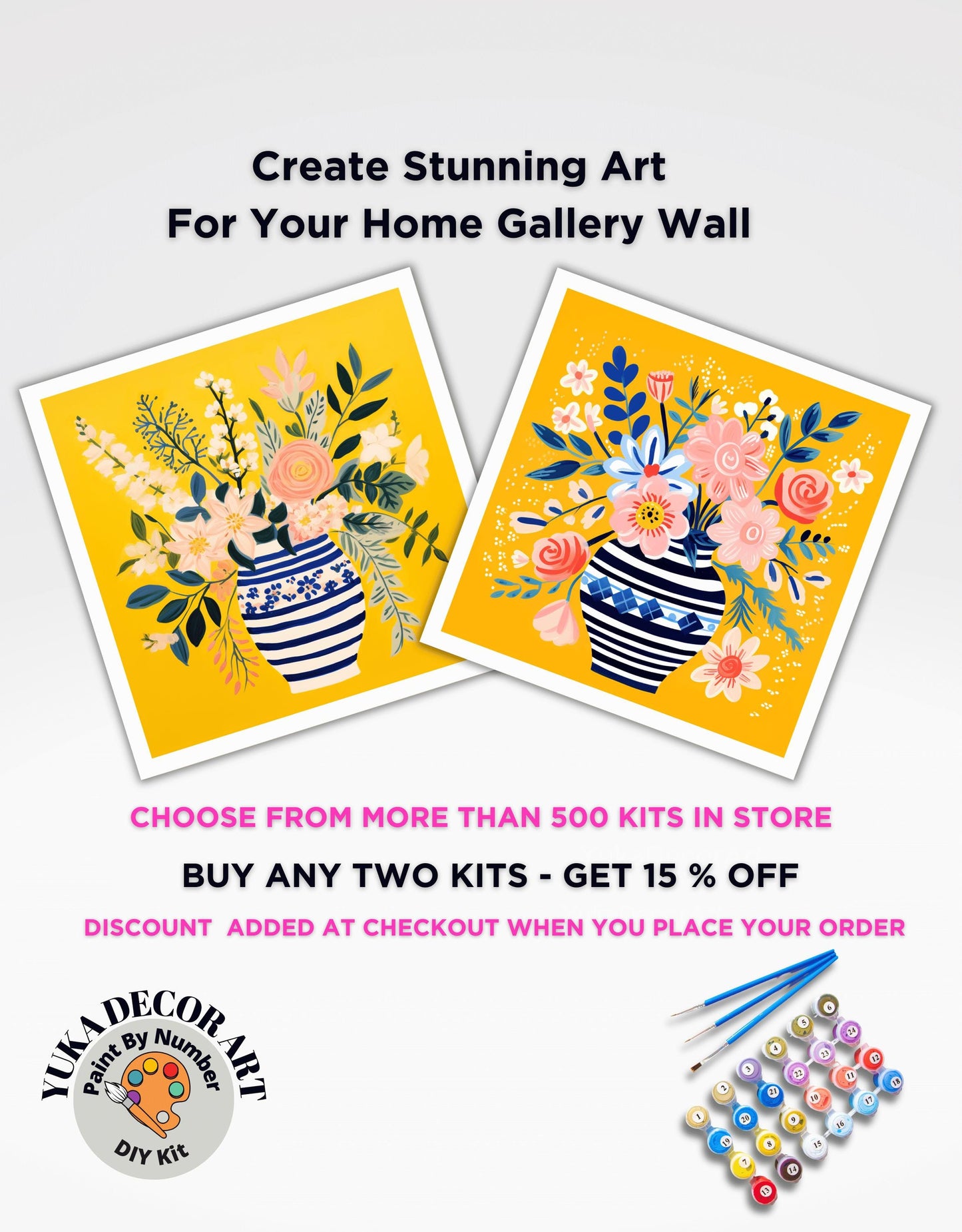 Matisse Flowers PAINT by NUMBER Kit Adult, Flowers Vase Still life Art ,Easy Beginner Acrylic Diy Painting | Gift for Girlfriend Mom Grandma
