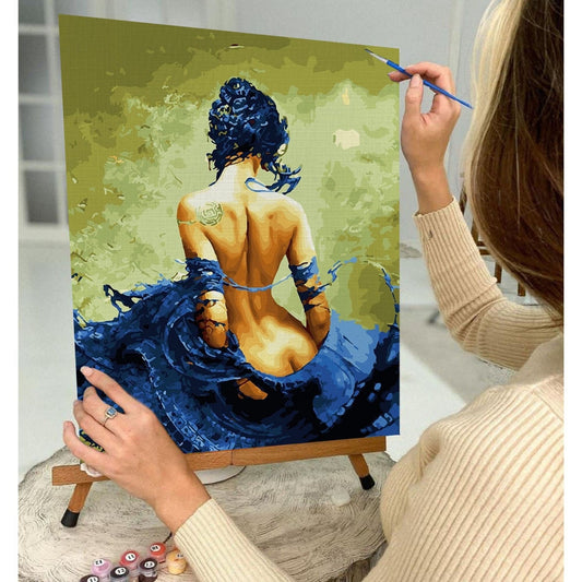 Elegant Woman Paint by Number Kit Adult, DIY Painting Easy Beginner Acrylic Paint Kit, Anniversary Gift , Home Wall Decor