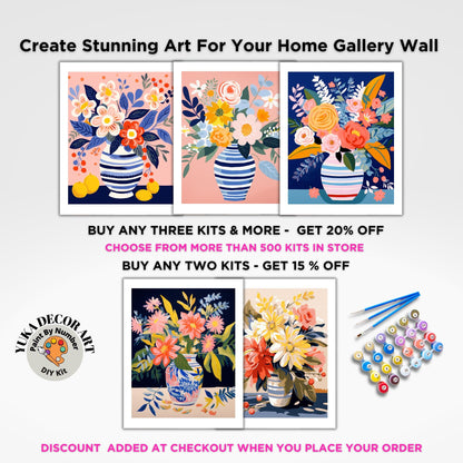 Still Life Matisse PAINT by NUMBER Kit Adult DIY by Numbers Easy Beginners Painting Kit | Mother's Day Birthday Gift For Mom Grandmom Aunt