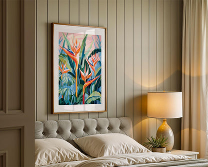 PAINT by NUMBER Adult Tropical Garden Flower Modern Watercolor Wall Art Easy Beginner Acrylic Paint DIY Kit Mothersday Gift |Code: FL2309111