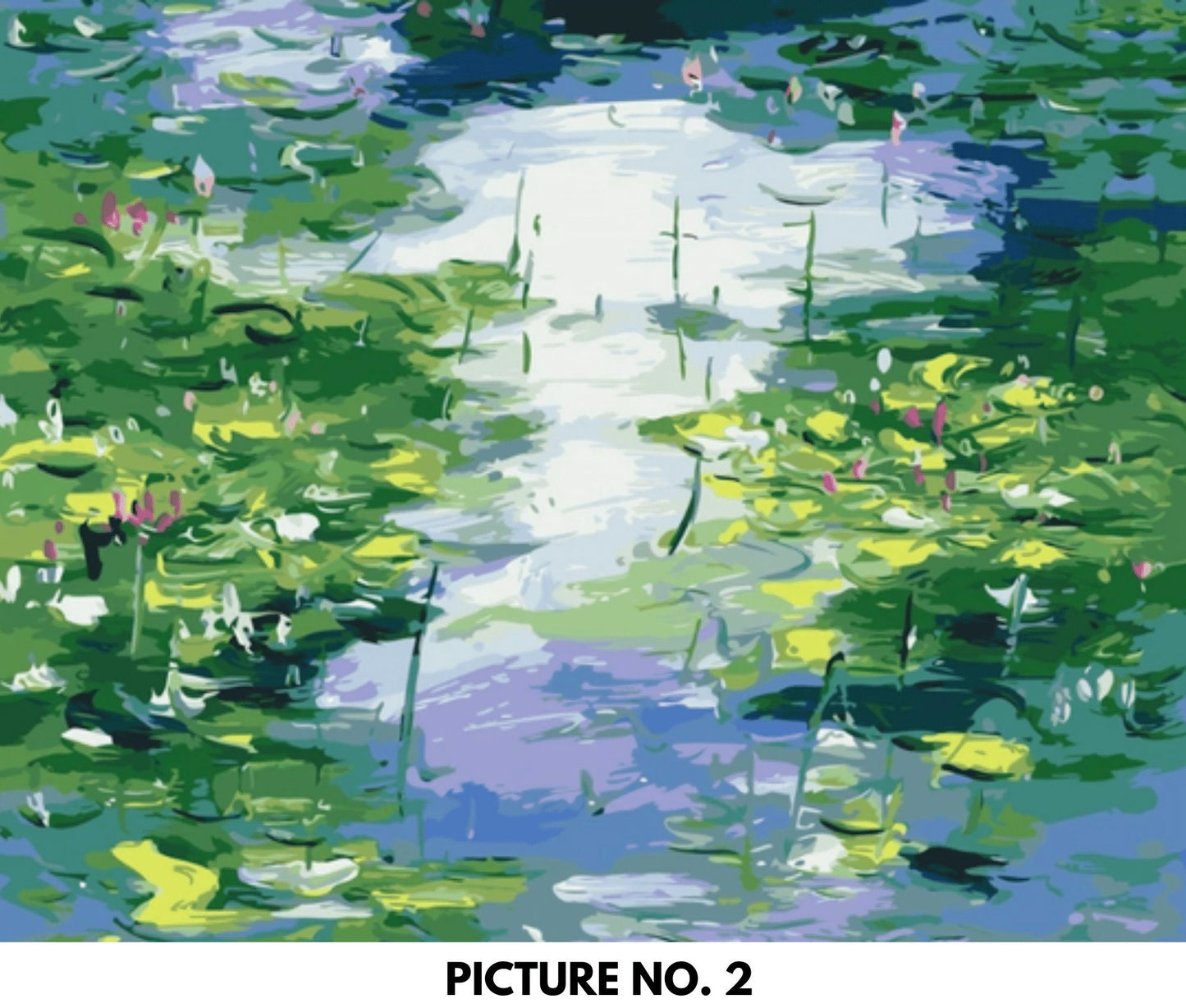 Paint by Numbers Kit for Adults & Kids Easy DIY Art Kit, Monet Lake Water Lilies Garden Art Adults Acrylic Painting Kit  - Home Decor