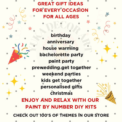 Wildflowers PAINT by NUMBER Kit Adults Spring Flower Garden DIY Painting Easy Beginners Hobby Kit Wall Art Housewarming Gift Girlfriend Mom