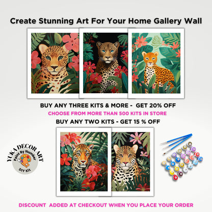 Animal PAINT by NUMBER Kit Adult DIY by Numbers Craft Set Easy Beginners Acrylic Painting Kit Birthday Gift For Teens Young Adult Room Decor