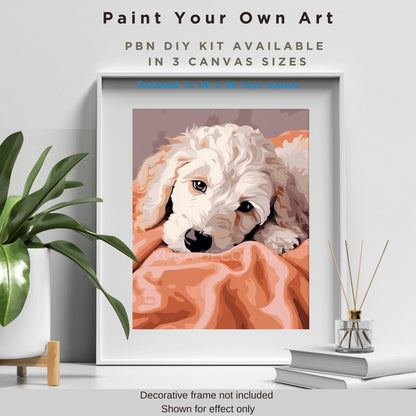Cute Dog PAINT by NUMBER Kit Adult Painting DIY Color by Numbers Kit Easy Beginners Art Kit Birthday Gift For Wife  Mom Girlfriend Grandma