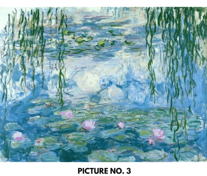 Paint by Numbers Kit for Adults & Kids Easy DIY Art Kit, Monet Lake Water Lilies Garden Art Adults Acrylic Painting Kit  - Home Decor