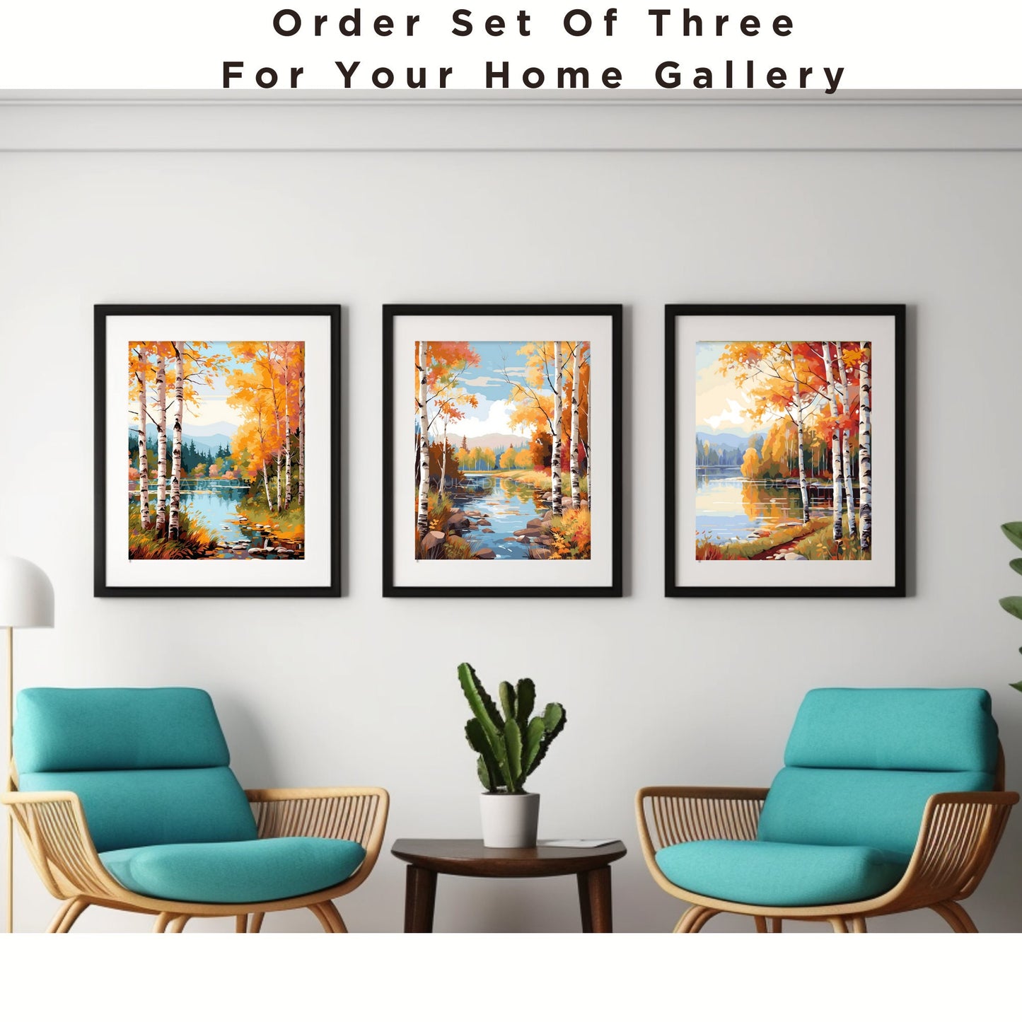 Autumn Forest View PAINT by NUMBER Kit Adult Nature Painting DIY by Numbers Easy Beginners Holiday Activity Birthday Gift For Mom Girlfriend