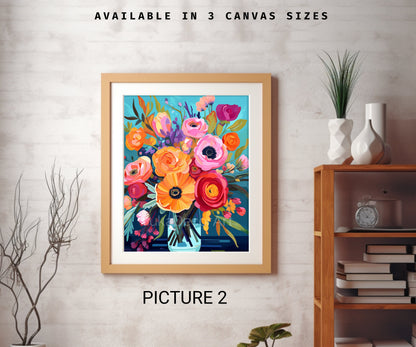 Springflowers PAINT by NUMBER Kit Adults | Set Of 2 | WildFlowers In Vase DIY Painting Easy Beginners Hobby Kit Wall Art Birthday Gift  Mom