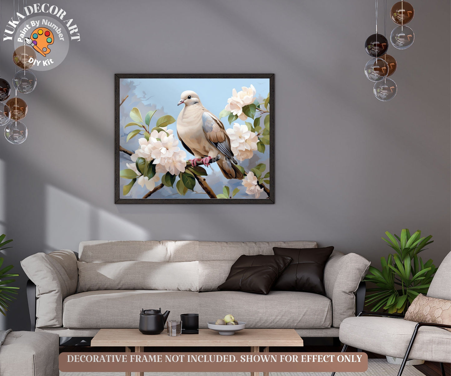 Bird  PAINT by NUMBER Kit Kids Adult Painting DIY by Numbers Hobby Kit Easy Beginners Birthday Gift For Grandma Christian Theme Home Decor