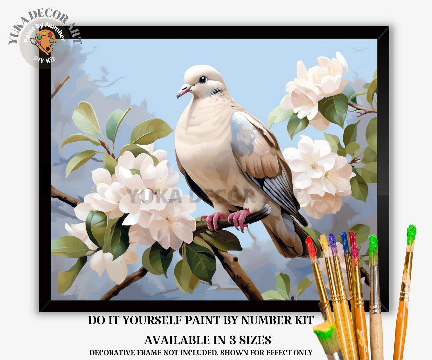 Bird  PAINT by NUMBER Kit Kids Adult Painting DIY by Numbers Hobby Kit Easy Beginners Birthday Gift For Grandma Christian Theme Home Decor