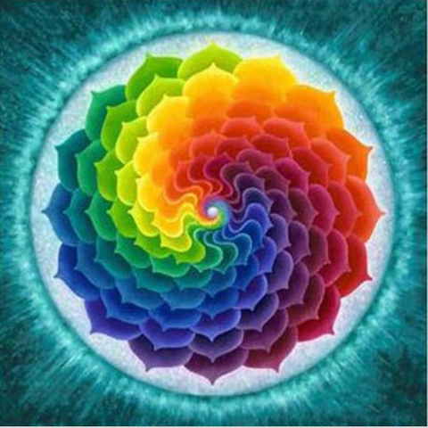 Image of RAINBOW MANDALA Diamond Painting Kit - DAZZLE CRAFTER