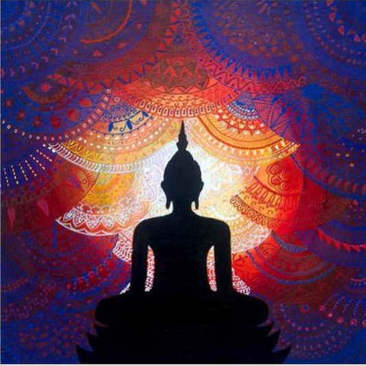 BUDDHA SILHOUETTE Diamond Painting Kit - DAZZLE CRAFTER